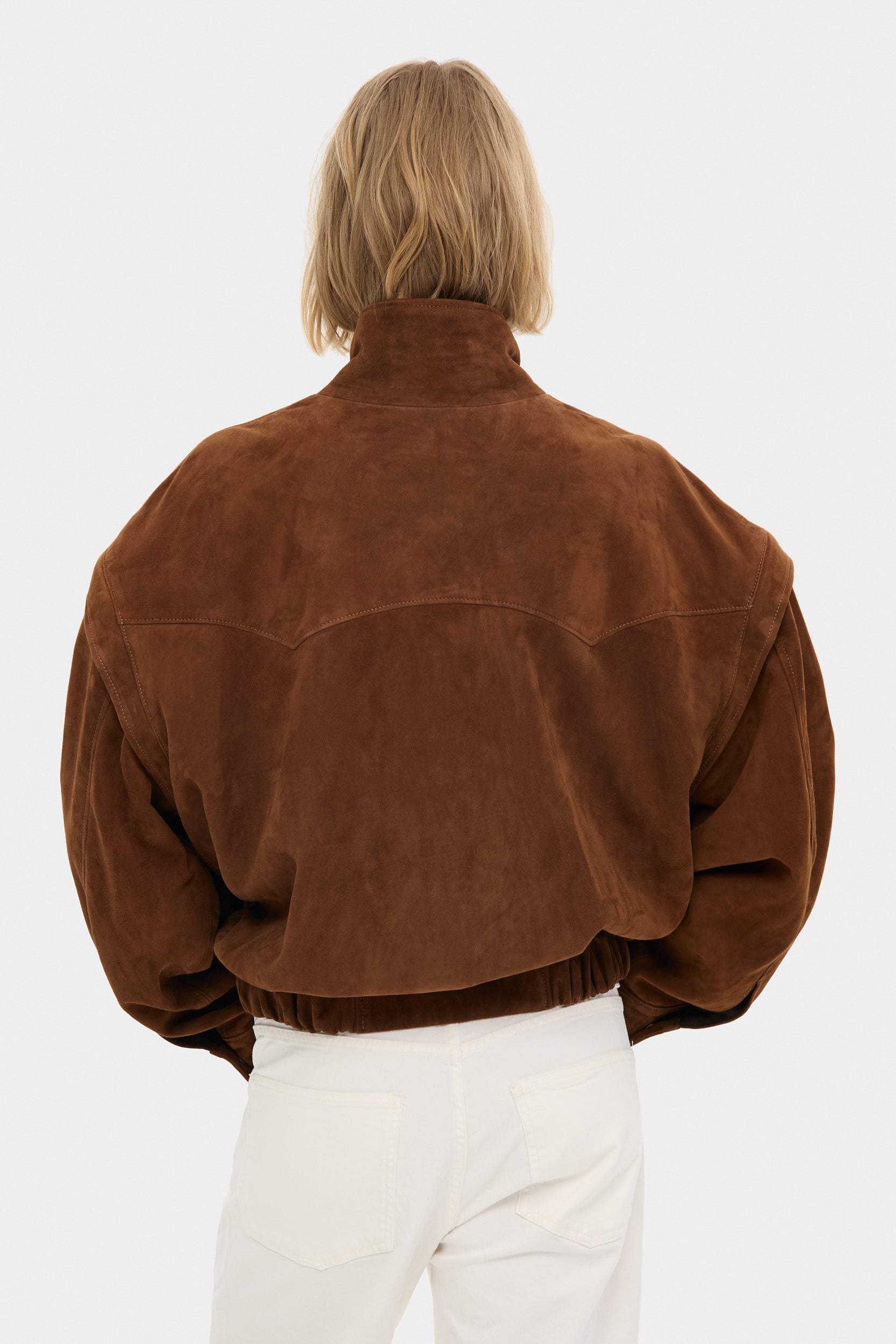 Подовжений бомбер-трансформер Рейчел коричневий