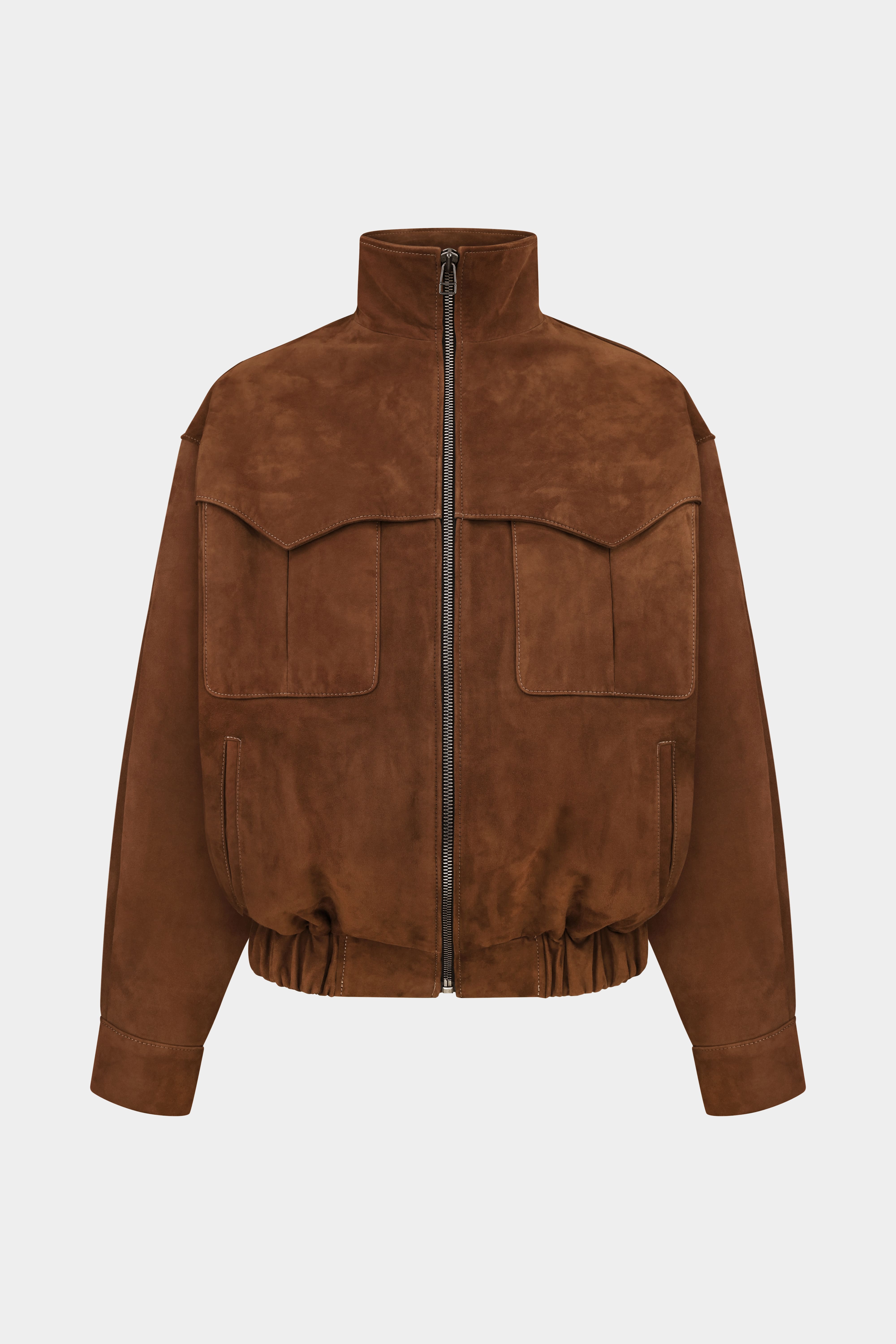 Подовжений бомбер-трансформер Рейчел коричневий