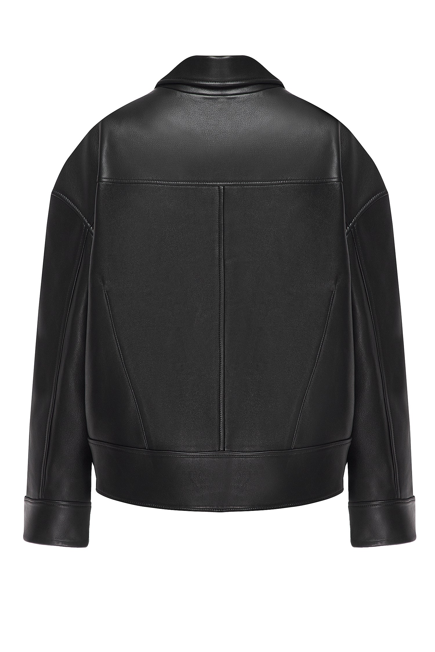 Куртка з накладними кишенями чорна