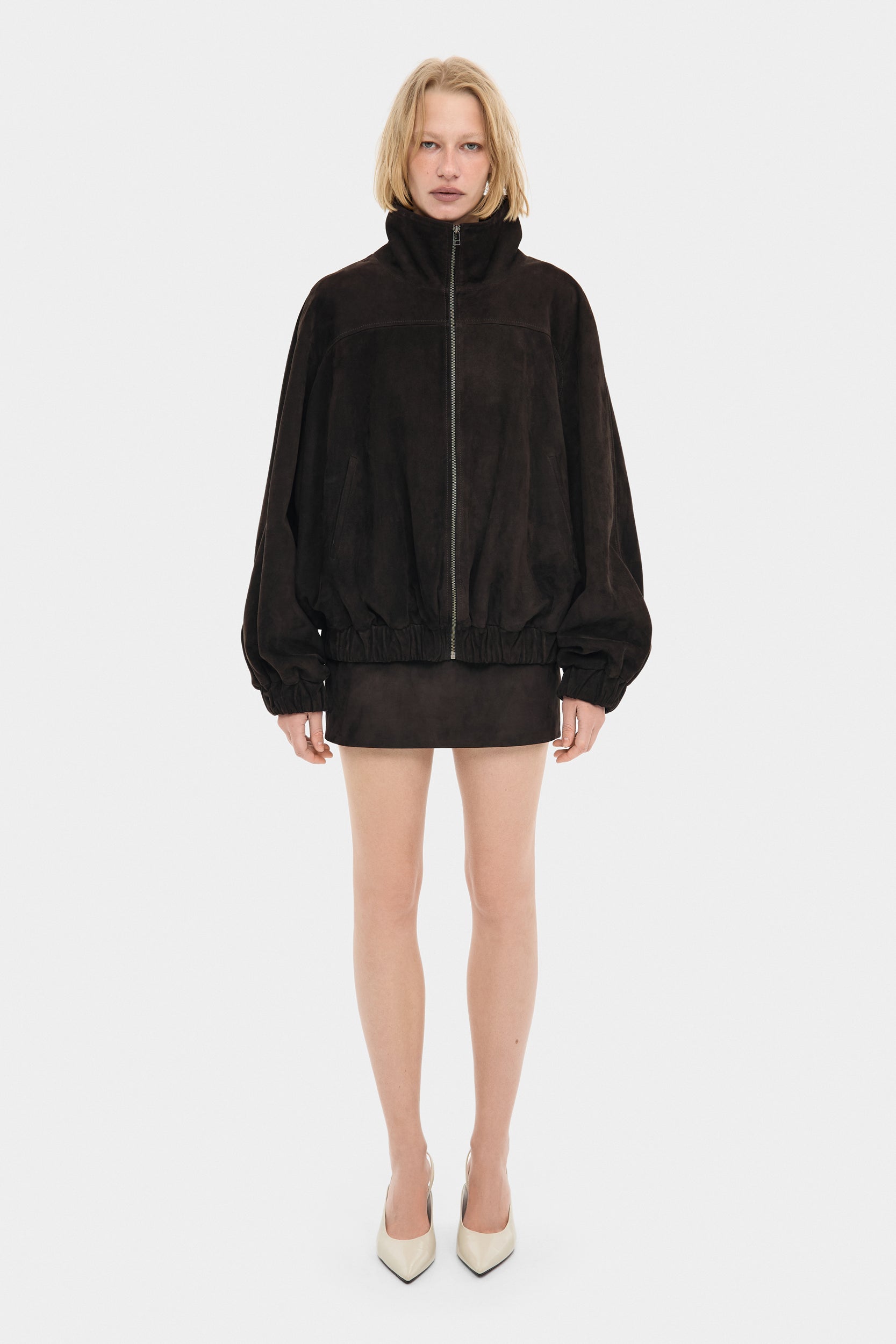 Бомбер Блер темно-коричнева