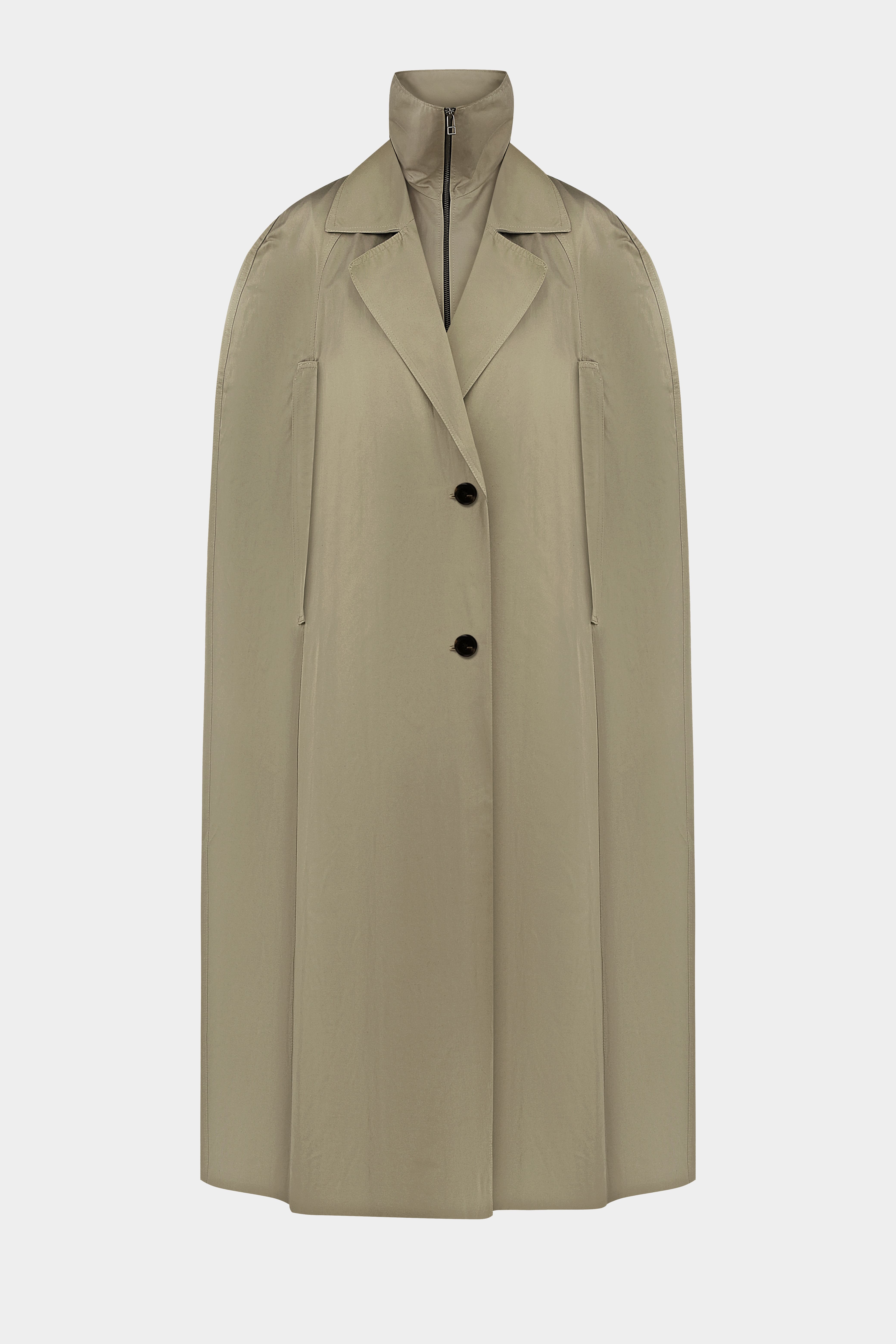 ТРЕНЧ-КЕЙП АСТЕР ПЕРЛИННО-ОЛИВКОВИЙ(FW26.1.9)