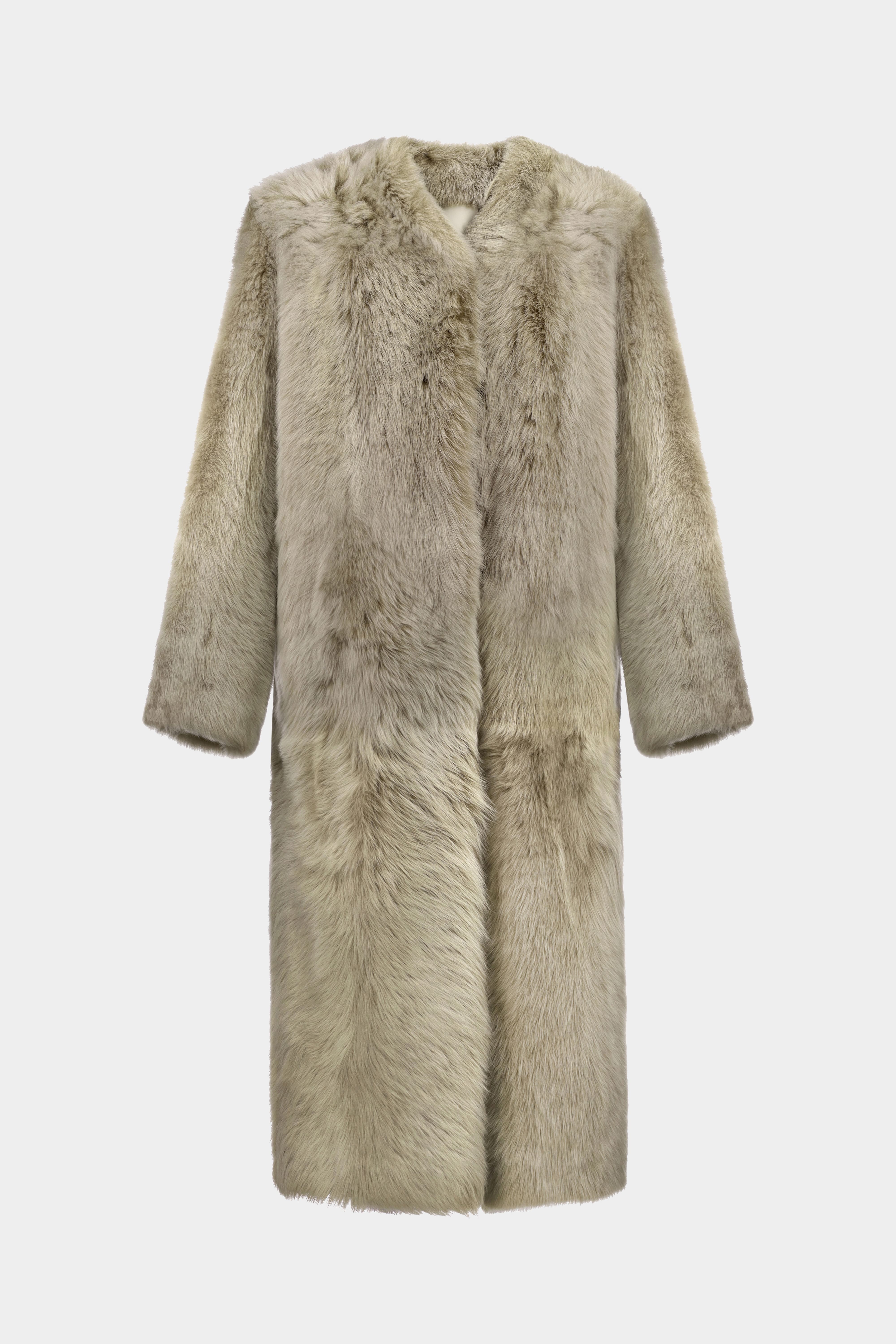 ШУБА РОУЕН ПЕРЛИННО-ОЛИВКОВА(FW26.21.9)