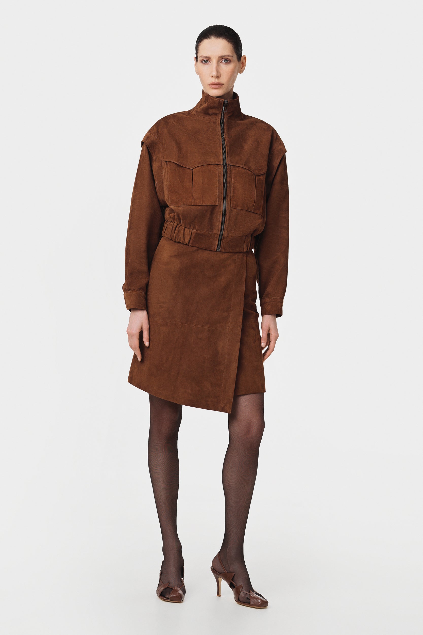 Бомбер-трансформер Рейчел коричневий