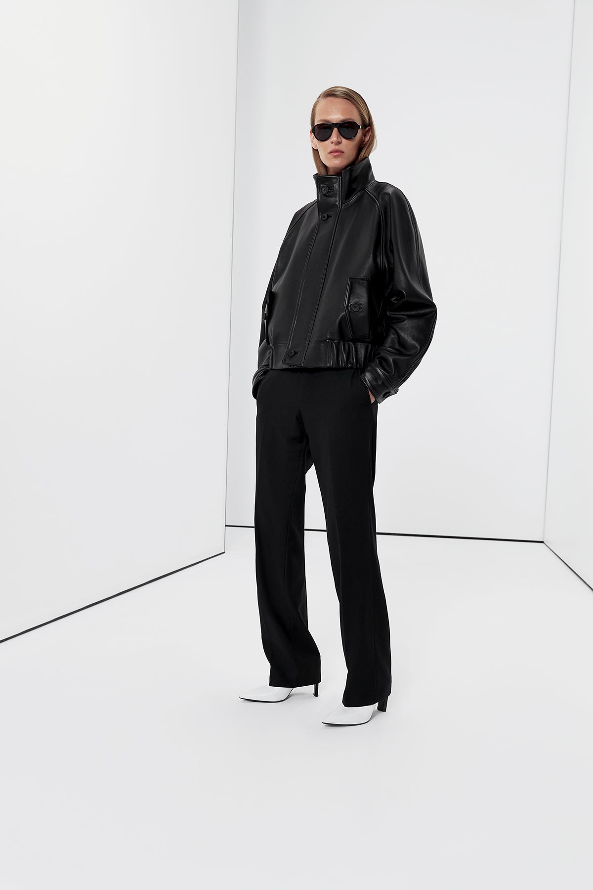 Arden cropped bomber jacket(SS26.30.1)
