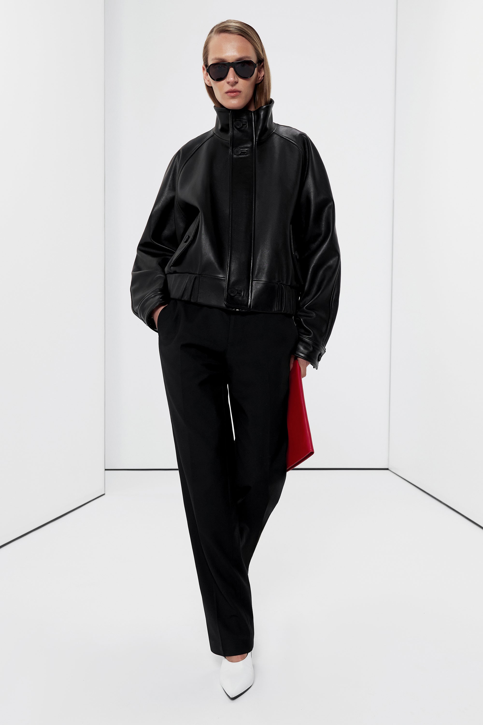 Arden cropped bomber jacket(SS26.30.1)