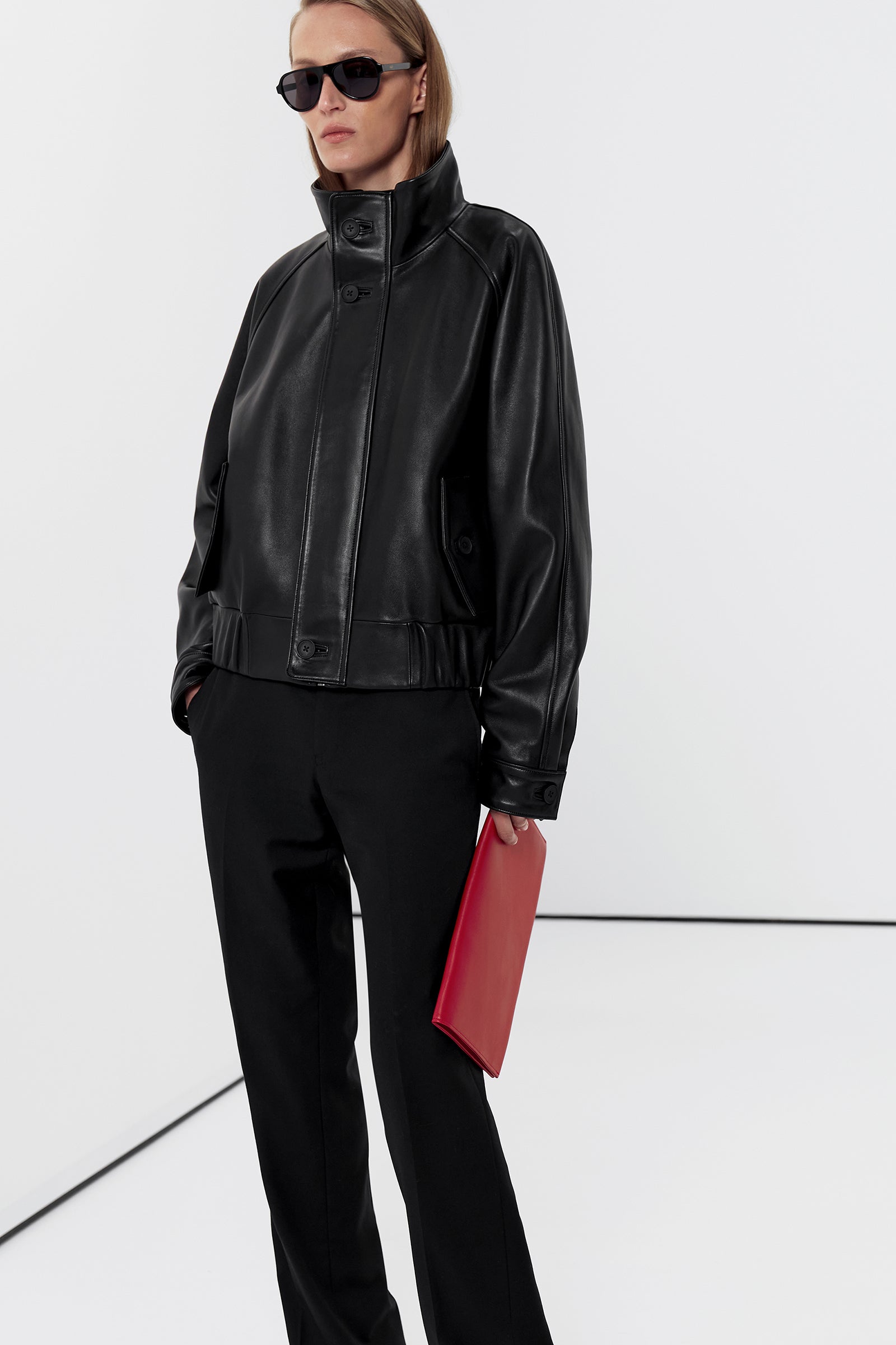 Arden cropped bomber jacket(SS26.30.1)