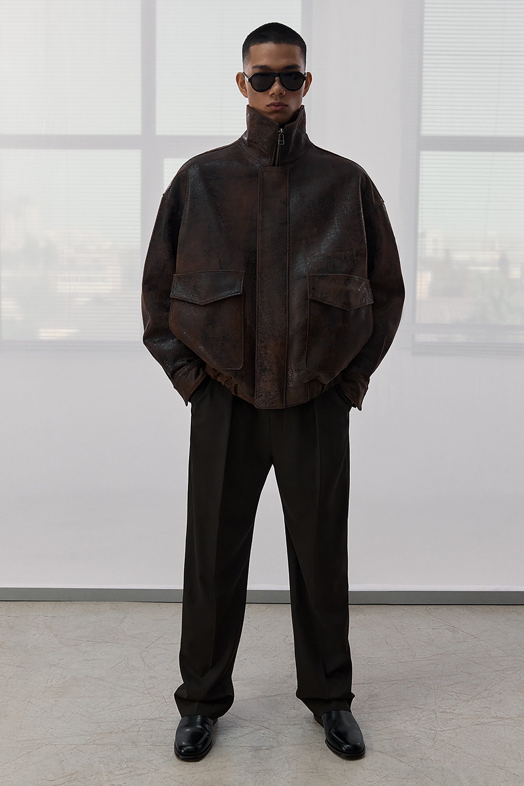 БОМБЕР ДЖЕКСОН ВІНТАЖНО-КОРИЧНЕВИЙ(FW26.8.13)