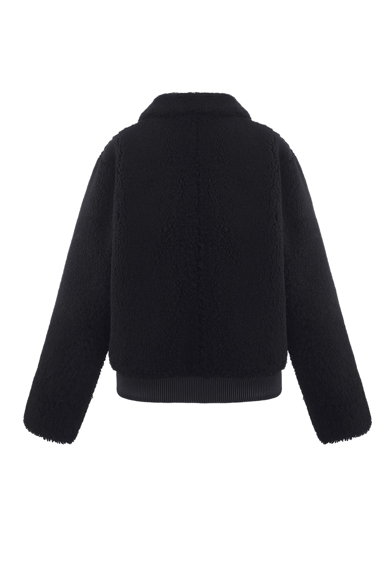 Двостороння дублянка-бомбер  чорна